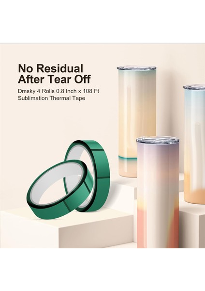 Isı Pres Için Isı Bandı 20MM x 33M108FT Yüksek Sıcaklık Bandı (Yurt Dışından) fiyatları