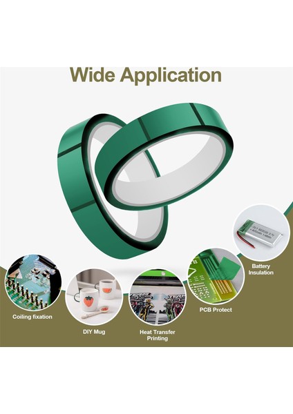 Isı Pres Için Isı Bandı 20MM x 33M108FT Yüksek Sıcaklık Bandı (Yurt Dışından) indirimleri