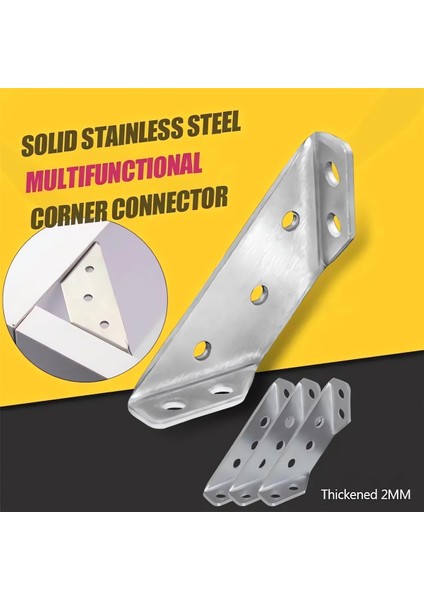 Paslanmaz Çelik Mobilya Köşe Bağlantı Parçası 30 Adet Metal Açı Braketleri (Yurt Dışından) fırsatları
