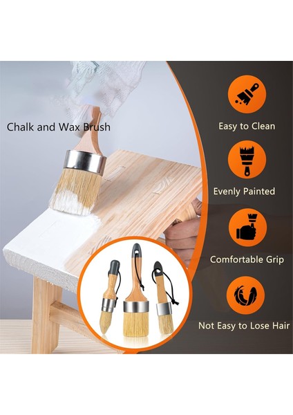 Tebeşir Boyası Için Büyük Tebeşir Boya Fırçası ve Küçük Balmumu Fırçası (Yurt Dışından) fiyatları