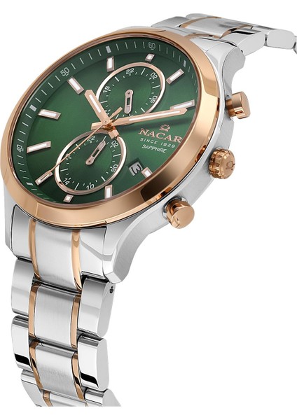 Safir Cam Spor Gümüş - Rose Erkek Kol Saati NC33-298316G-ENRM fırsatları