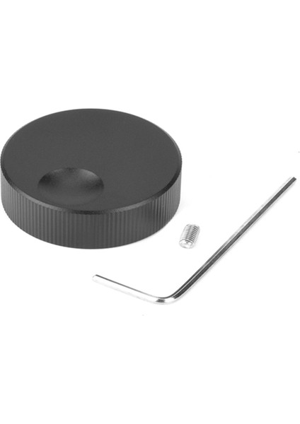 6mm Delik Siyah Katı Alüminyum Katı Ses Potansiyometre Kontrol Düğmesi (Yurt Dışından)