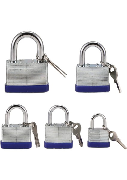 5 Adet Açık Hava Asma Kilidi Kapı Kilidi Yurt Kilidi Dolap Kilidi (Yurt Dışından)