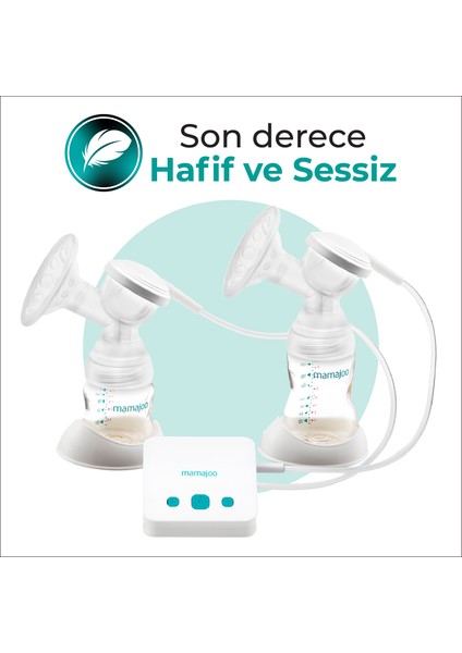 Elektronik Çiftli Göğüs Pompası 250 ml | 20 Kademe Ayarı, USBli, Hafif, Biberon ve Saklama Kabı Uyumlu fırsatları