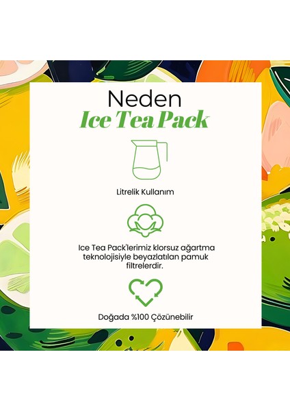 Lime Ice Tea Pack - Soğuk Çay Paketi, 5X20 gr fırsatları