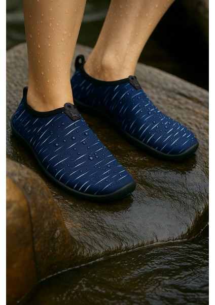 Hayal Lacivert-Turkuaz Çok Amaçlı Plaj ve Deniz Ayakkabısı modelleri