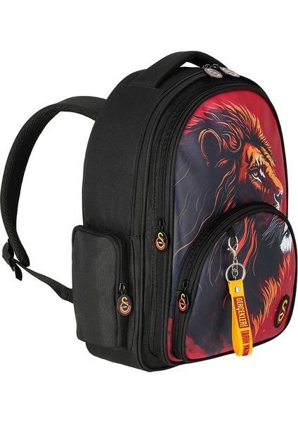 Lisanslı Aslanlı Okul Sırt Çantası Su Geçirmez Suni Deri 2 Bölmeli Unisex modelleri