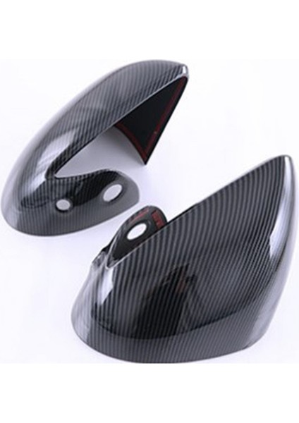 Araba Karbon Fiber Stil Kapı Yan Ayna Kapağı Trim Stickerı (Yurt Dışından)