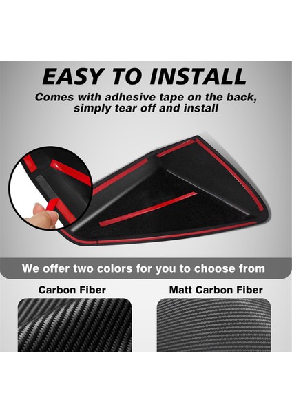 Cybertruck 2024 Dış Aksesuarlar Için Parlak Karbon (Yurt Dışından)