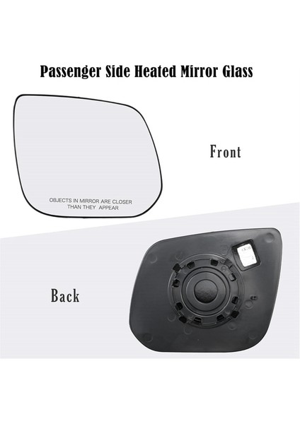 Araba Yolcu Tarafı Isıtmalı Dikiz Aynası Camı (Yurt Dışından)