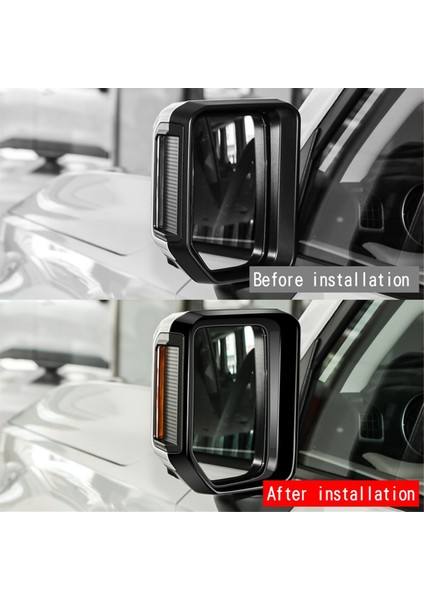 Araba Dikiz Aynası Yağmur Kaşı Parlak Siyah (Yurt Dışından) fırsatları