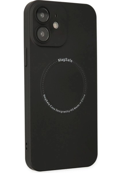 iPhone 12 Kılıf Jack Magneticsafe Lens Silikon - Siyah fiyatları