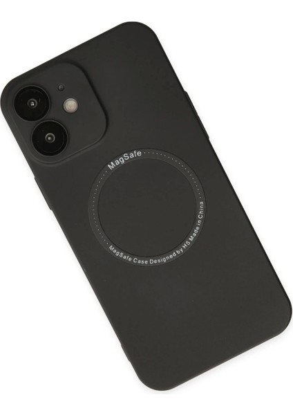 iPhone 12 Kılıf Jack Magneticsafe Lens Silikon - Siyah modelleri