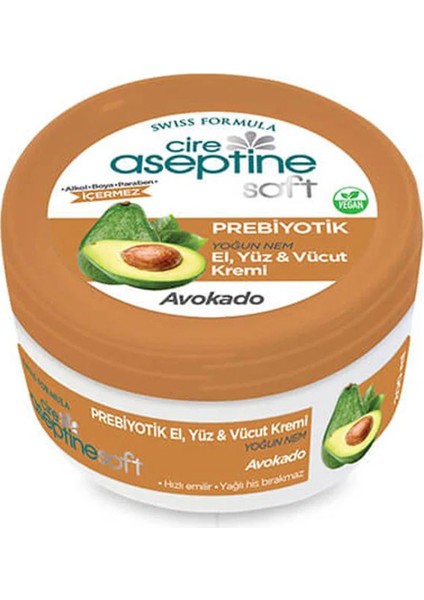 Cire Aseptine Soft Avokado Özlü Yoğun Nemlendirici Prebiyotikli Krem 200 ml fiyatları