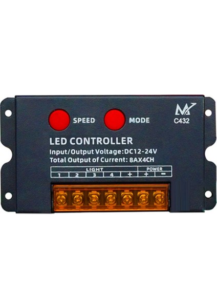 12V 24V Dc 4ch 9 Kanal Ayrı LED Şerit Bant Kontrolörü B (Yurt Dışından)