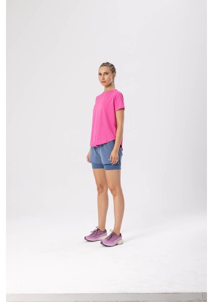 Pembe Kadın O Yaka Normal Kalıp T-Shirt M3Tyme_Tyme modelleri