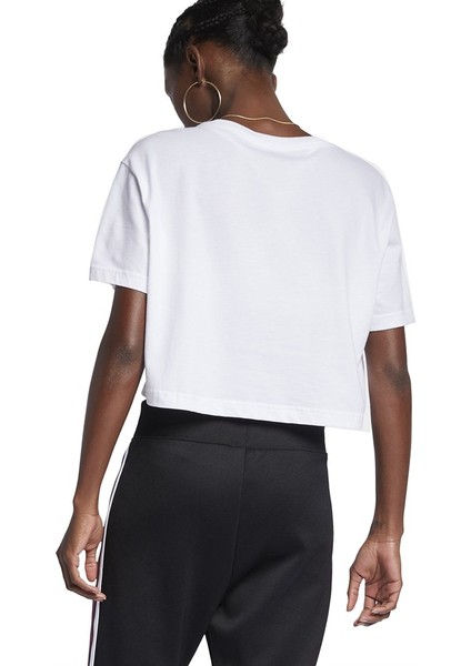 W Nsw Tee Essntl Crp Icn Ftr Kadın Beyaz T-shirt - BV6175-100 fiyatları