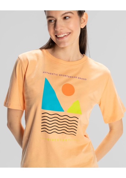 Sport Viola Kadın Pembe Yuvarlak Yaka T-Shirt modelleri