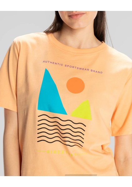 Sport Viola Kadın Pembe Yuvarlak Yaka T-Shirt fırsatları