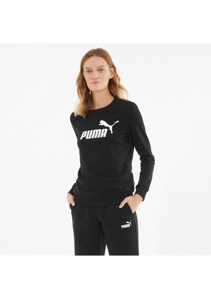 Ess Logo Kadın Bisiklet Yaka Sweatshirt Siyah 58678601 Xs - Siyah fiyatları