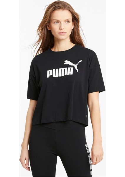 Ess Cropped Logo Tee Kadın T-shirt indirimleri