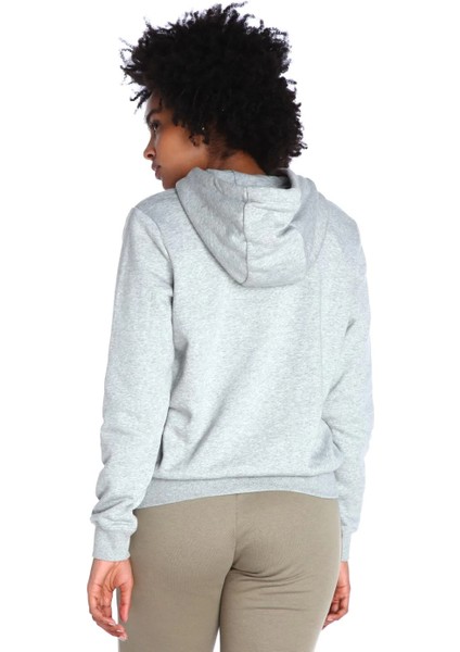 Siyah - Gri - Gümüş Kapüşonlu Kadın Sweatshirt DQ5793-063 W Club Flc Std Po Hdy fırsatları