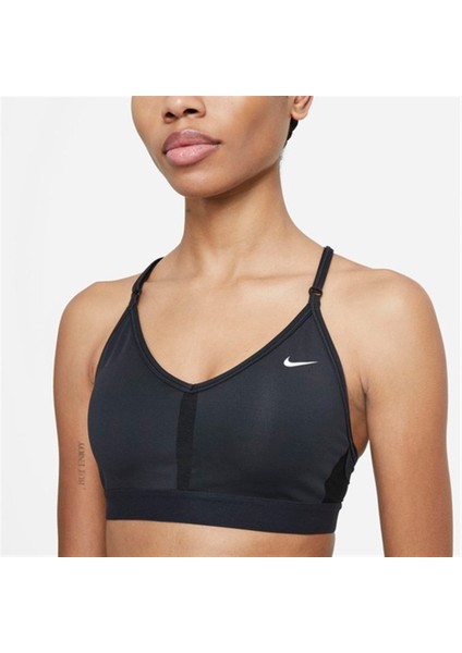 W Nk Df Indy V-Neck Bra Kadın Siyah Sporcu Sütyeni - CZ4456-010