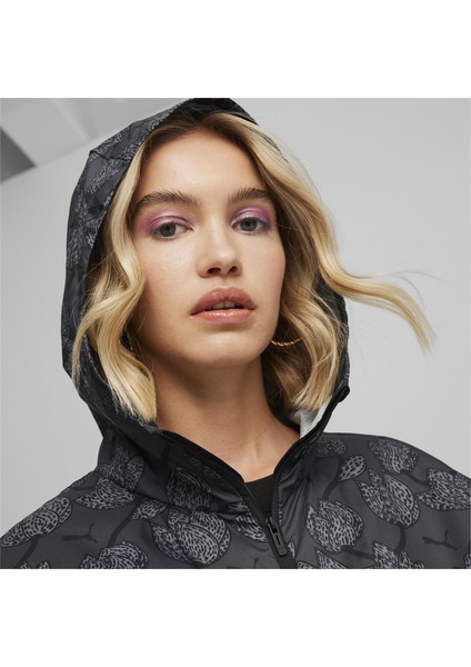 Blossom Allover Print Kadın Siyah Rüzgarlık (624976-01) fiyatları