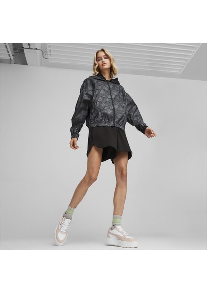 Blossom Allover Print Kadın Siyah Rüzgarlık (624976-01) fırsatları