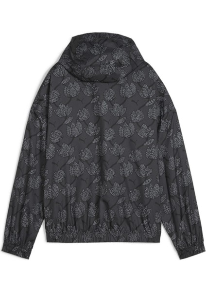 Blossom Allover Print Kadın Siyah Rüzgarlık (624976-01) indirimleri