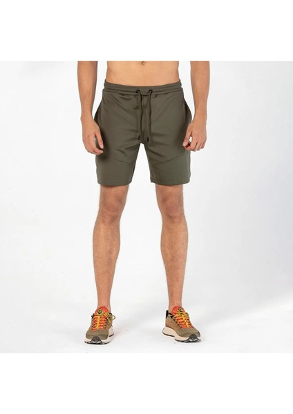 Step Mıd Haki Erkek Şort