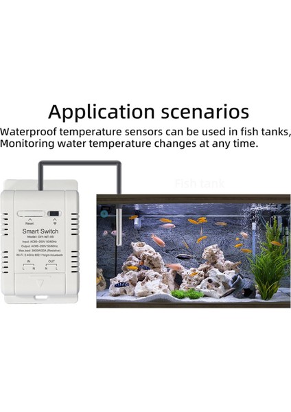 Akıllı Sıcaklık Anahtarı 20A Sıcaklık Sensörlü (Yurt Dışından) fiyatları