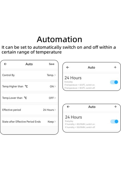 Akıllı Sıcaklık Anahtarı 20A Sıcaklık Sensörlü (Yurt Dışından) modelleri