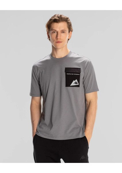 K321W7ZW Kappa Maska Erkek T-Shirt Beyaz