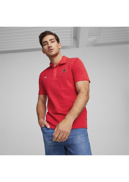 Ferrari Style Jacquard Polo Erkek T-Shirt fiyatları