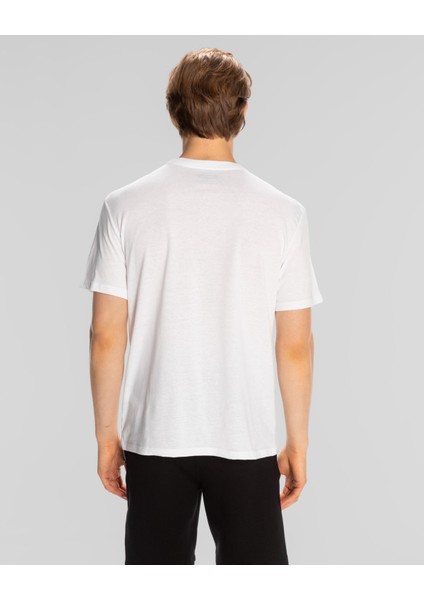 Logo Brian Erkek Beyaz T-Shirt 321W4GW-001 fırsatları