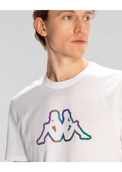 Logo Brian Erkek Beyaz T-Shirt 321W4GW-001 indirimleri