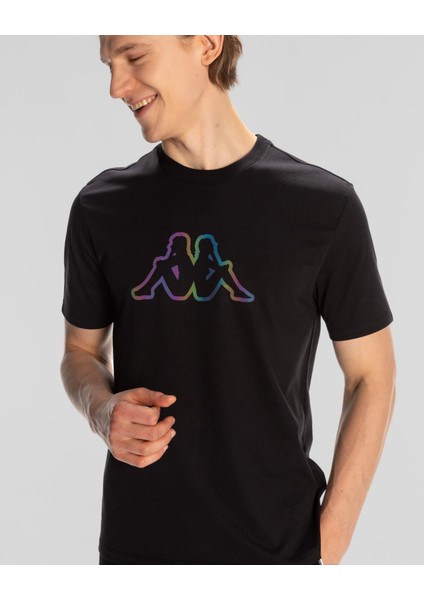 Logo Brian Erkek Siyah T-Shirt 321W4GW-005 modelleri