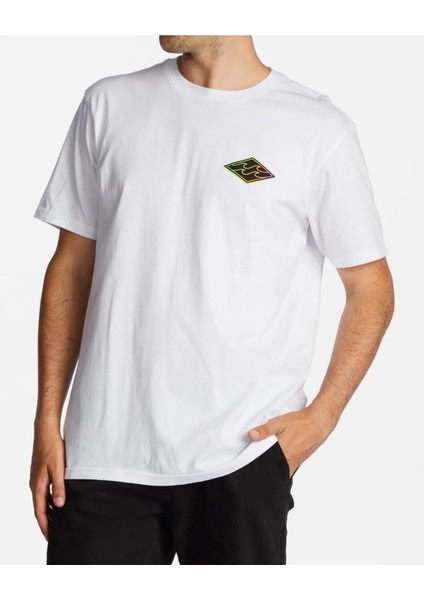 Crayon Wave Ss Erkek Beyaz T-Shirt ABYZT01697-WHT