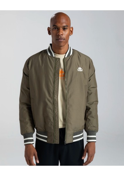 Yeşil Erkek Dik Yaka Mont 371Q6BWX5P-X Authentıc Gomın