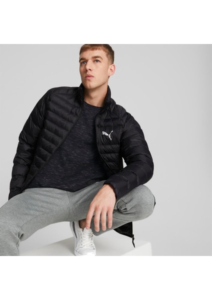 PackLite Primaloft Erkek Siyah Dik Yaka Mont modelleri