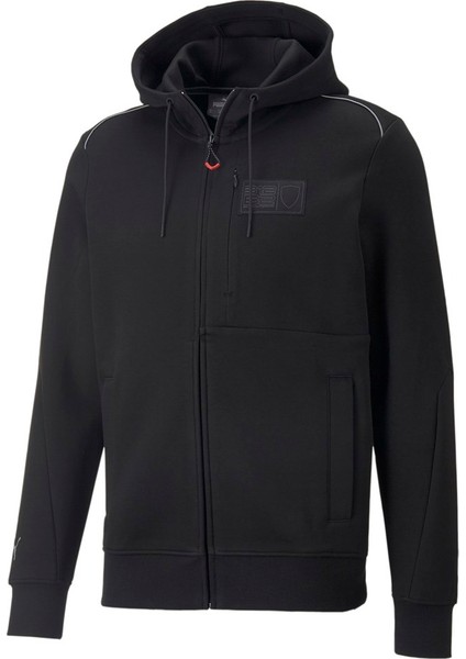 53577301 Ferrari Style Hooded Sweat Jacket Erkek Sweatshirt