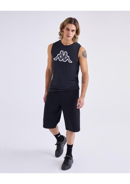 Logo Dwal Erkek Siyah Regular Fit Tişört