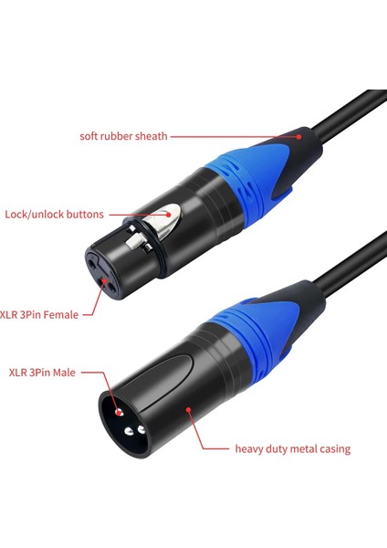 50CM Xlr Ayırıcı Kablo Amplifikatör Mikseri Mff Için (Yurt Dışından) fırsatları