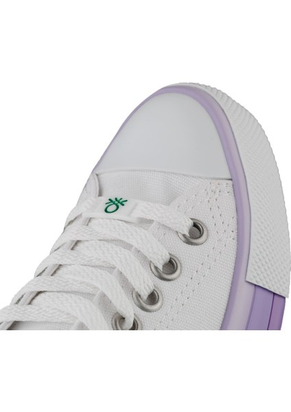 Benetton Bnt 30176 Beyaz Günlük Bayan Ayakkabı Bayan Spor fırsatları