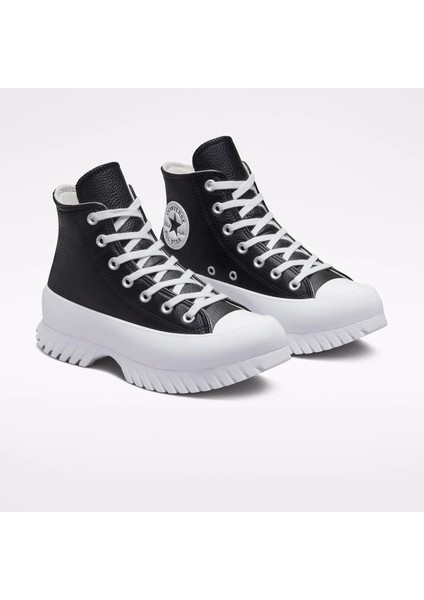 Platform Chuck Taylor All Star Lugged 2.0 Leather High Top Günlük Ayakkabı Siyah A03704C modelleri