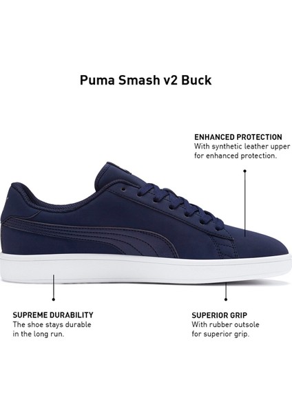 Lacivert Unisex Günlük Ayakkabı 36516015 Smash V2 Buck fırsatları