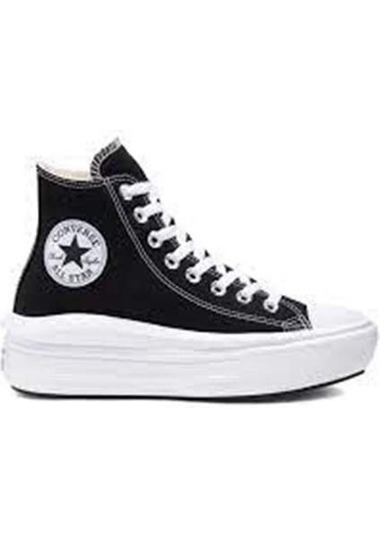 Chuck Taylor All Star Move Hi Kadın Siyah Sneaker 568497C