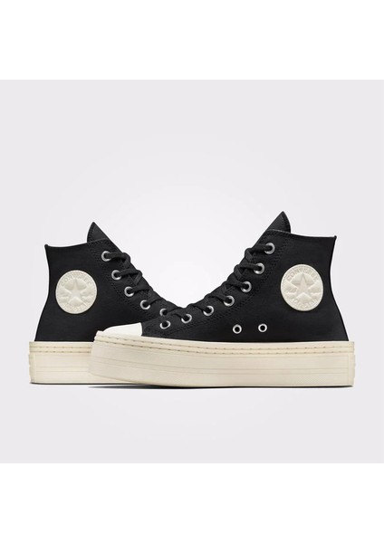 Chuck Taylor All Star Modern Lift Platform Canvas Kadın Günlük Ayakkabı A06141C Siyah fiyatları