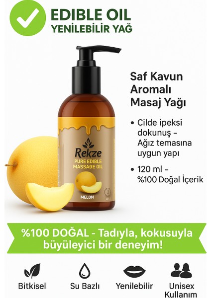 Doğal Kavun Aromalı Masaj Yağı – 2X120 ml Vücut Bakımı modelleri